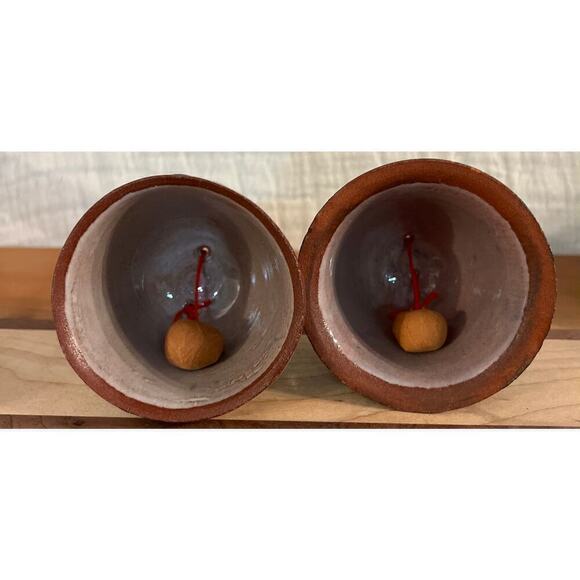 Artisan pottery, bells set of two - Picture 2 of 10